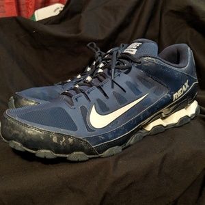 Nike Reax Navy Blue and White SZ 14